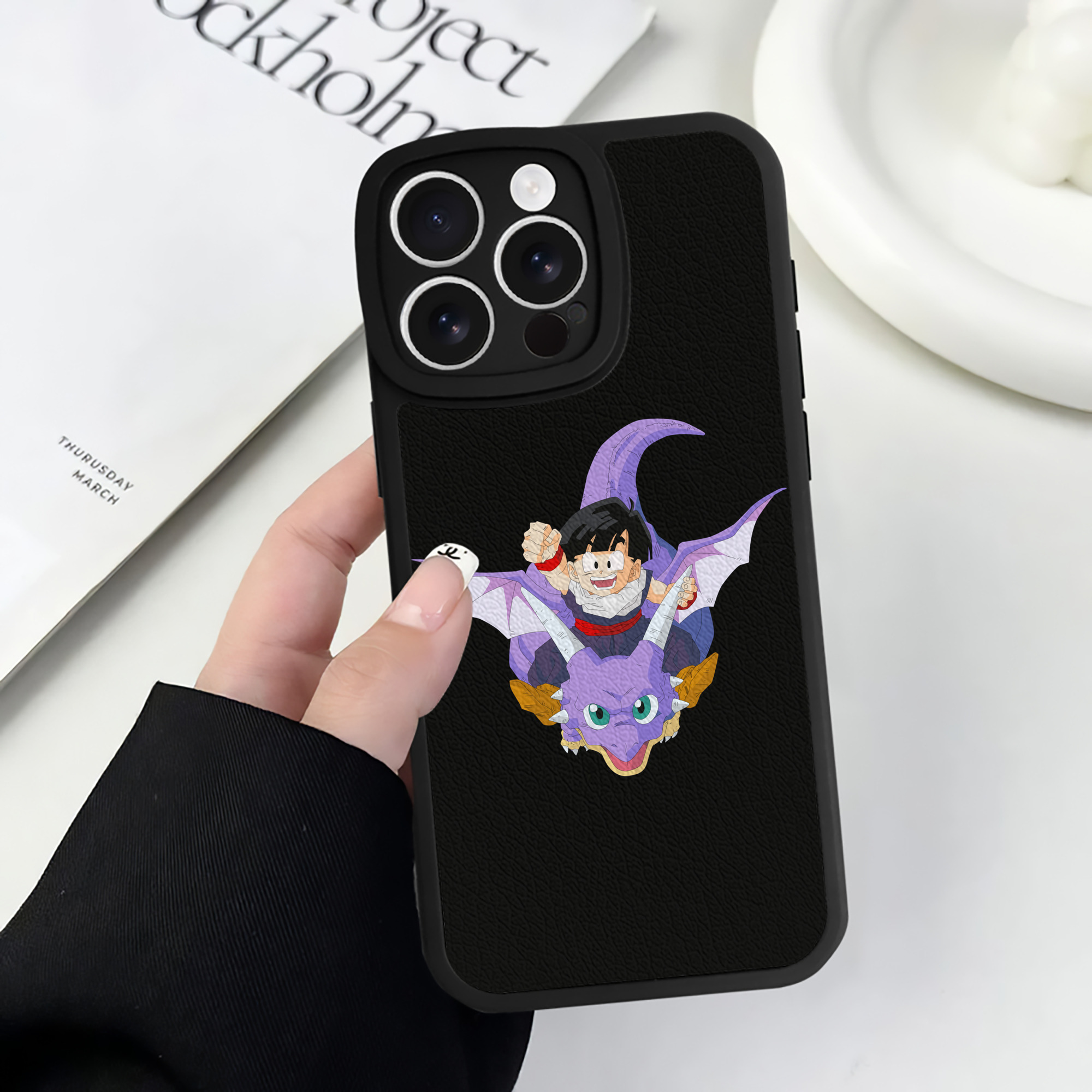（画像用） ドラゴンボール DRAGON BALL 【iPhone 16シリーズ対応】シリコンスマホケース（レザー調） 材質：シリコン